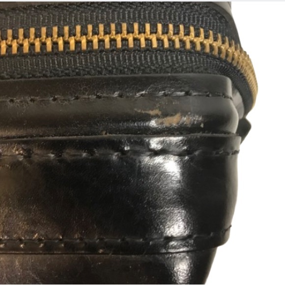 BOSCA Old Leather Black Leather Men’s UTILI-KIT Travel Kit Shaving Kit - Picture 9 of 10